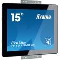 15'' iiyama TF1515MC-B1 - TN,1024x768,8ms,300cd/m2, 800:1,4:3,VGA,HDMI,DP,USB