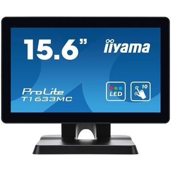 16'' iiyama T1633MC-B1: TN, HD, capacitive, 10P, 300cd/m2, VGA, DP, HDMI, USB, černý