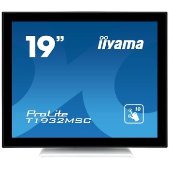 19'' iiyama T1932MSC-W5AG: IPS, SXGA, capacitive, 10P, 300cd/m2, VGA, HDMI, DP, bílý