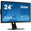 24'' LCD iiyama B2483HSU-B1DP - TN,FullHD,1ms,250cd/m2, DVI,DP,VGA,USB,repro,pivot,výškov.nastav.