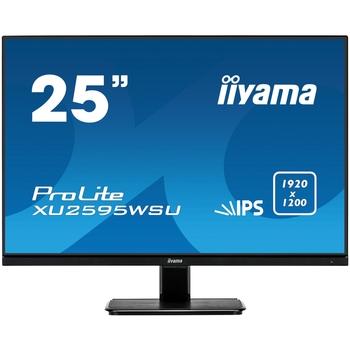 25'' iiyama XU2595WSU-B1: IPS, WUXGA (16:10)@75Hz, 300cd/m2, 4ms, VGA, HDMI, DP, USB, FreeSync, čern