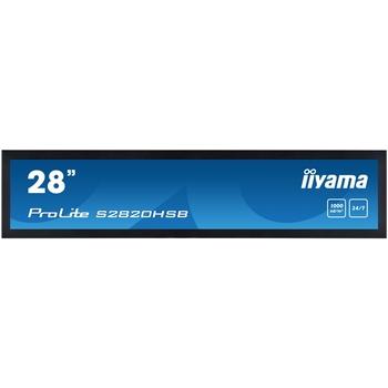 28'' iiyama S2820HSB-B1: IPS, 1920x360 (16:3), 1000cd/m2, 24/7, VGA, DVI, HDMI, RS-232c, černý