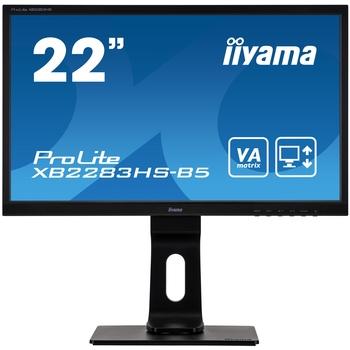 22'' iiyama XB2283HS-B5: VA, FullHD@75Hz, 250cd/m2, 4ms, VGA, HDMI, DP, height, pivot, černý