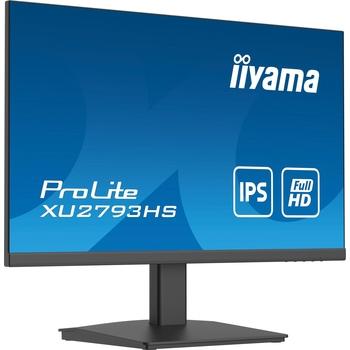 27'''' iiyama XU2793HS-B4: IPS, FullHD@75Hz, 250cd/m2, 4ms, VGA, HDMI, DP, US, height, pivot, černý