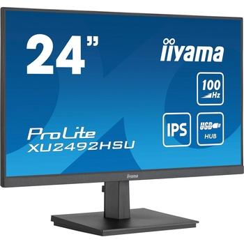 24" LED monitor iiYAMA ProLite XU2492HSU-B6, černý (black)