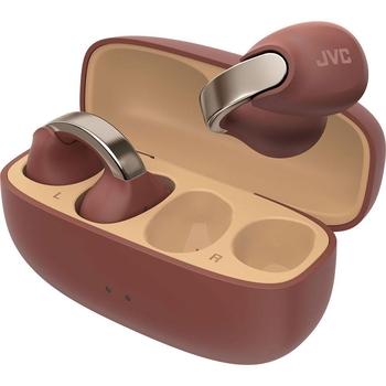 Bezdrátová sluchátka JVC HA-NP1TTU BT CLIP SPORT Brown