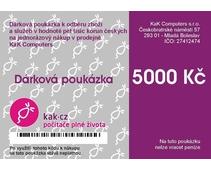 Obrázek k produktu: Dárková poukázka kak.cz 5000 Kč