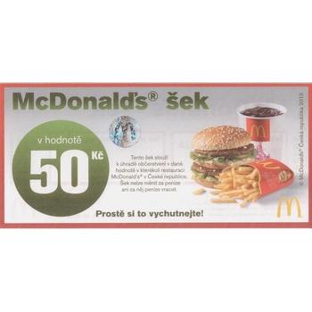 Dárková poukázka  McDonald s 50 CZK