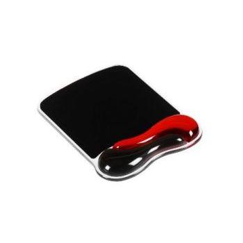 Podložka pod myš KENSINGTON  Duo Gel Mouse Wrist Rest Wave, červeno-černá (red-black)