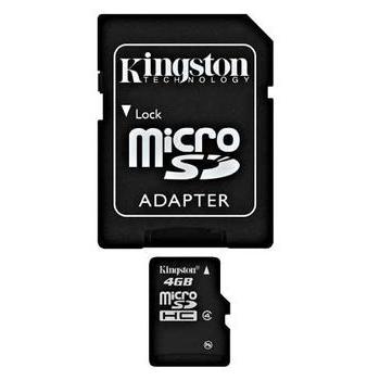 Paměťová karta KINGSTON microSDHC 4GB SDC4/4GB