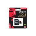 32GB microSDHC Kingston Canvas React  U3 100R/70W V30 A1 + SD adapter