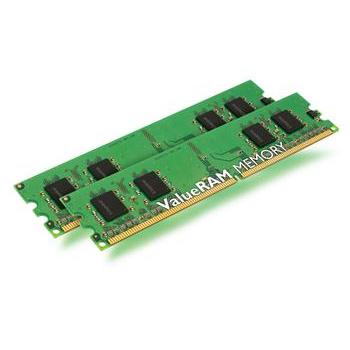 Paměťový modul KINGSTON 2GB (2x1GB KIT) 800MHz DDR2 PC6400