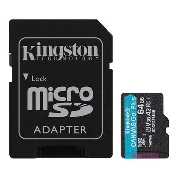Paměťová karta KINGSTON microSDXC 64GB Canvas Go! Plus