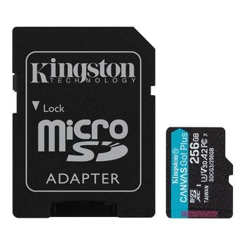 Paměťová karta KINGSTON microSDXC 256GB Canvas Go! Plus