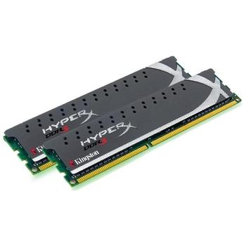2 paměťové moduly KINGSTON 4GB (2x2GB KIT) 1600MHz DDR3 CL9 HyperX X2 Grey Series