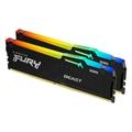 Obrázek k produktu: KINGSTON FURY Beast Black RGB 64GB DDR5 (2X32GB) 5600MHz CL40