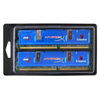 2 paměťové moduly KINGSTON 2GB (2x1GB KIT) 800MHz DDR2 PC6400 CL5 HyperX, BOX