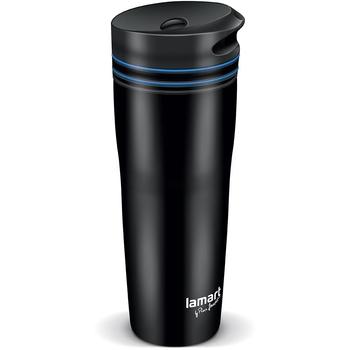 Termohrnek LAMART Mang LT4050 0,36l, černo-modrá