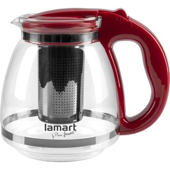  LAMART konvice1,5l  LT7074 ČERVENÁ VERRE
