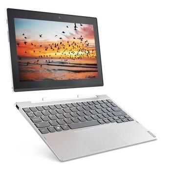 Tablet/notebook LENOVO Miix 320-10ICR Platinum 128GB + dock s klávesnicí, černý/stříbrný (black/silver)