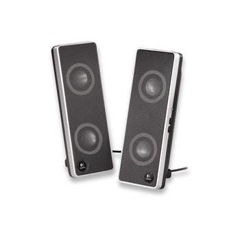 Reproduktory LOGITECH V-10, černo-stříbrné (black-silver)