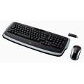 Sada bezdrátové klávesnice a myši LOGITECH Cordless Desktop LX710, černo-stříbrná (black-silver)