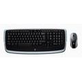 Sada bezdrátové klávesnice a myši LOGITECH Cordless Desktop LX710, černo-stříbrná (black-silver)