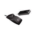 Sada bezdrátové klávesnice a myši LOGITECH Cordless Desktop Wave, černo-modrý (black-blue)