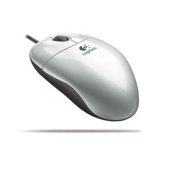 Myš LOGITECH Pilot Optical Mouse, stříbrná (silver)