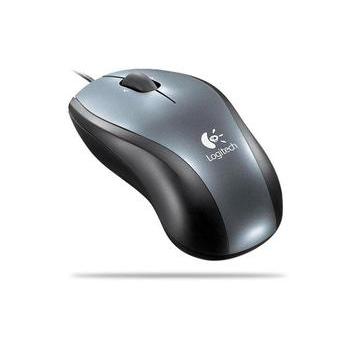 Myš LOGITECH V100 Optical Mouse for Notebooks, černo-stříbrná ( Dark Silver )