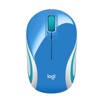 Bezdrátová myš LOGITECH Wireless Mini Mouse M187, modrá (blue)