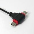  Logo kabelová redukce USB, A plug/mini+micro, 1 m