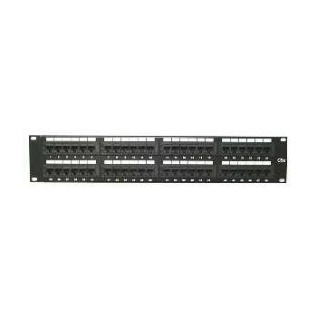 Patch panel LYNX LX48U-C5E-BK černý (black)