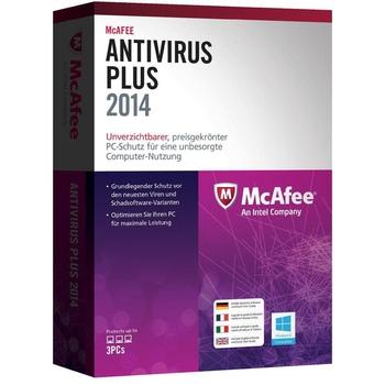 McAfee AntiVirus Plus 2014 - Licence na p?edplatn? ( 1 rok ) - 1 PC - Win - ?e?tina - dod?v? se elek