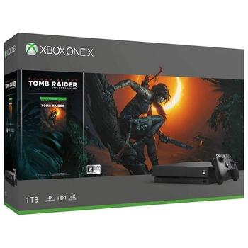 Herní konzole MICROSOFT XBOX ONE X 1TB + Shadow of the Tomb Raider