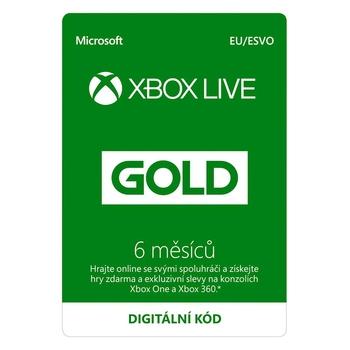  MICROSOFT Xbox Live Gold 6 měsíců