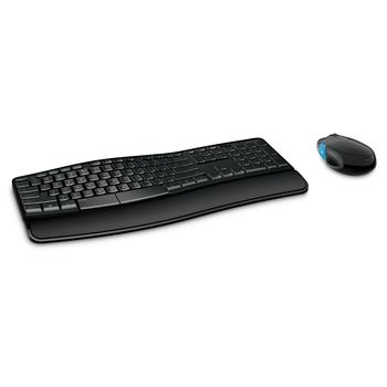 Sada bezdrátové klávesnice a myši MICROSOFT  Sculpt Comfort Desktop Wireless, černá (black)