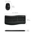 Sada bezdrátové klávesnice a myši MICROSOFT Wireless Comfort Desktop 5050 with AES, černá (black)