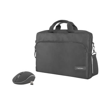 Set Natec Wallaroo brašna pro NB 15,6'' + bezdrátová myš 1600 DPI