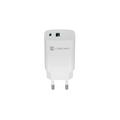 Universální USB nabíječka Natec RIBERA GaN 30W, 1X USB-A, 1X USB-C, Bílá