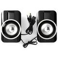 NEDIS herní reproduktory/ 2.0/ výkon 30 W/ 3,5 mm jack/ USB/ ABS/ černo-stříbrné