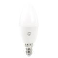 NEDIS Wi-Fi chytrá LED žárovka/ E14/ svíčka/ 4,5W/ 230V/ 350lm/ 6500K/ teplá až studená bílá/ stmíva