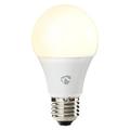 NEDIS Wi-Fi chytrá LED žárovka/ E27/ A60/ 9W/ 230V/ 800lm/ 2700K/ teplá bílá/ bílá