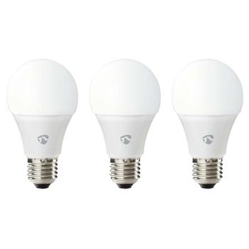 Wi-Fi chytrá LED žárovka NEDIS Wi-Fi Smart Bulb E27 9 W 3ks