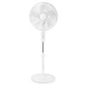 NEDIS Wi-Fi chytrý ventilátor/ stojanový/ velikost 40 cm/ výkon 45 W/ Google Home/ Alexa/ bílý