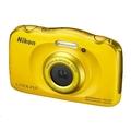 Nikon Coolpix S33 žlutý, 13,2MPx, 3xOZ, 1080/30p BACKPACK KIT