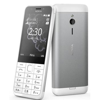 Mobilní telefon NOKIA 230 Dual SIM, White Silver