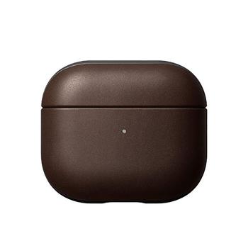 Pouzdro NOMAD Modern Leather Case pro Apple Airpods 3, hnědé