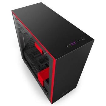 NZXT skříň H700 / ATX / MidTower / průhledná bočnice / 2x USB 3.0 / 2x USB 2.0 / černočervená
