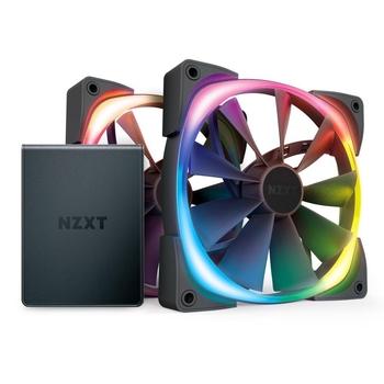NZXT ventilátor Aer RGB 2 Series Twin Starter kit / HF-2812C-D1 / HUE 2 / 2x 120 mm / 22 – 33 dBA / 